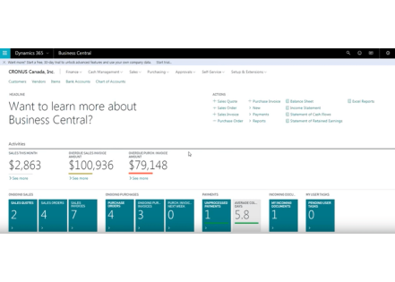 Le rapprochement bancaire avec Business Central de Microsoft Dynamics 365