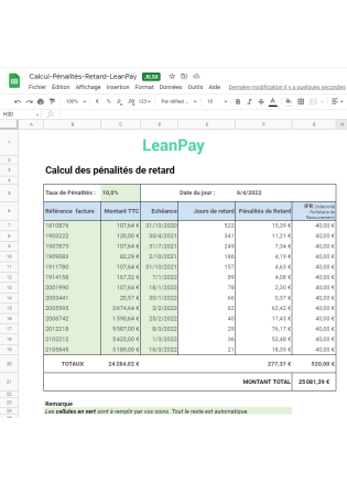 Livre Blanc – LeanPay- Calcul des pénalités de retard