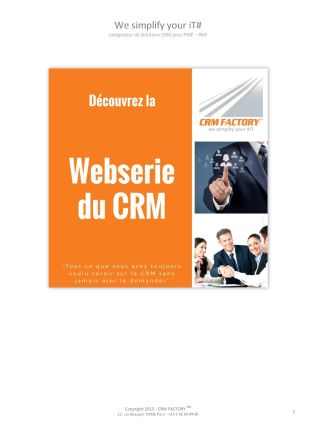 Livre Blanc : La webserie du CRM