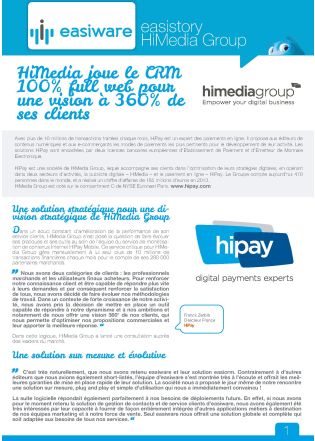 Livre Blanc : HiMedia joue le CRM 100% full web pour une vision à 360% de ses clients