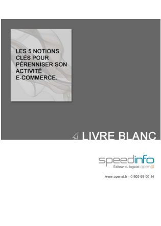 Livre Blanc : Les 5 notions clés pour pérenniser son activité e-commerce