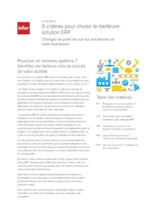 Bien choisir son ERP – Pierre Audoin Consultants