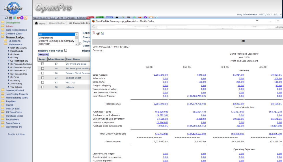 OpenPro ERP