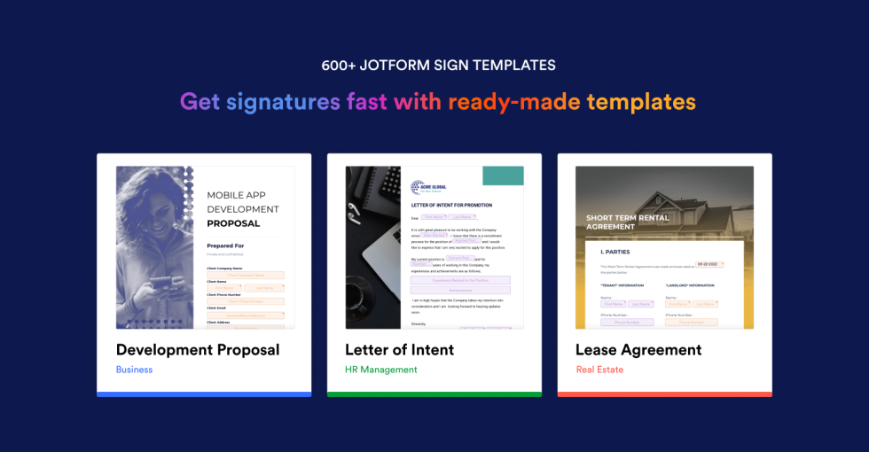Jotform Sign