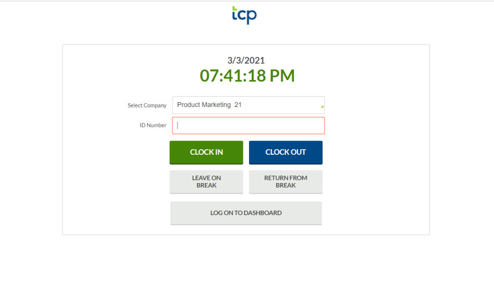 TCP TimeClock Plus