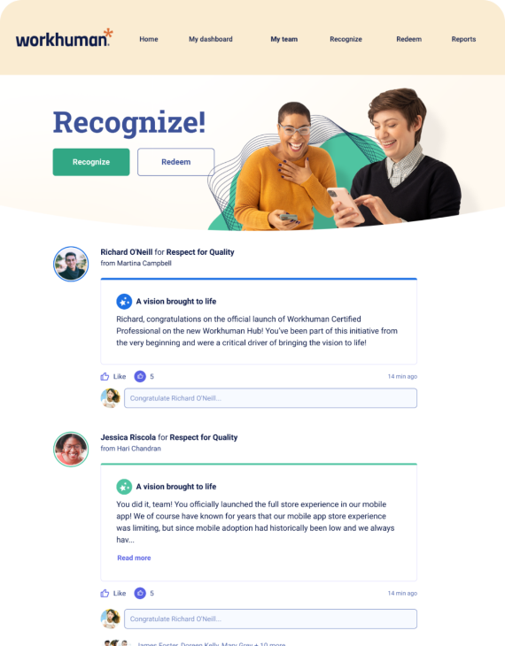 Workhuman Social Recognition