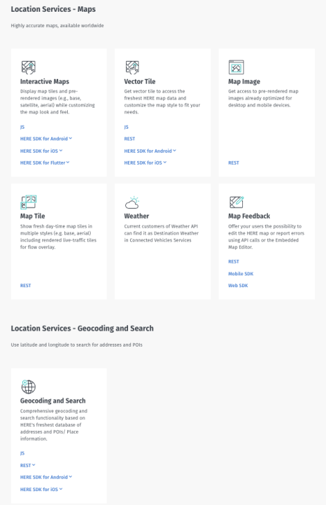HERE Location Services