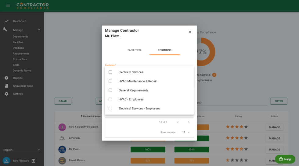 Contractor Compliance