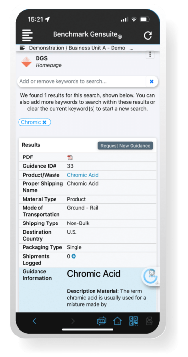 Benchmark Gensuite EHS