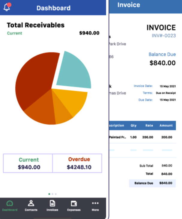 Zoho Invoice