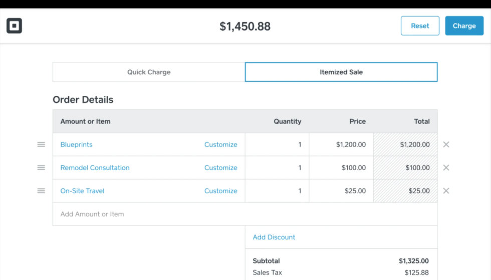 Square Virtual Terminal