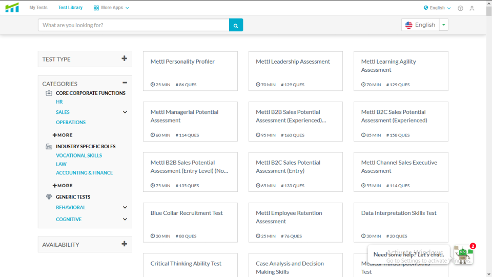 Mercer Mettl Talent Assessments