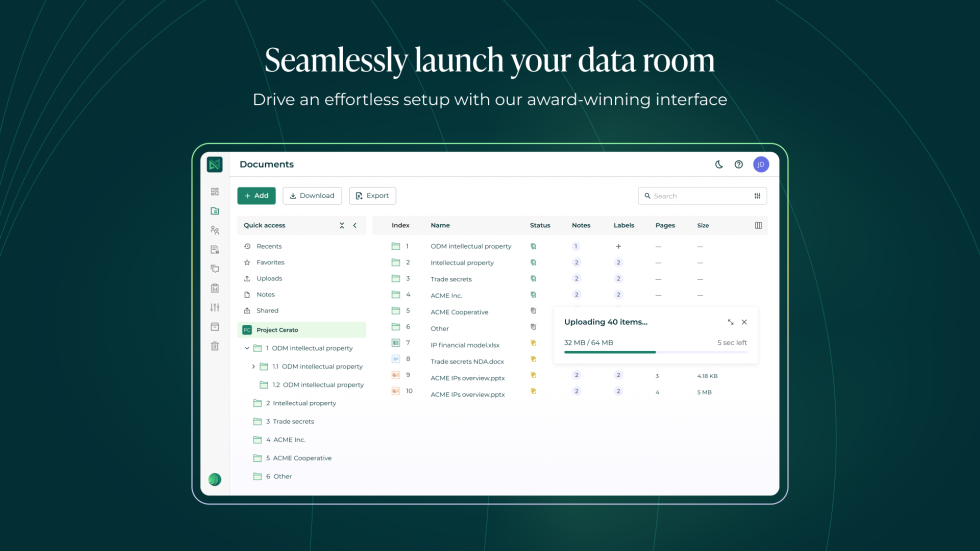 Ideals Virtual Data Room
