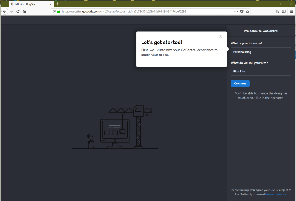 GoDaddy Website Builder