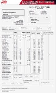 fiche paie adp