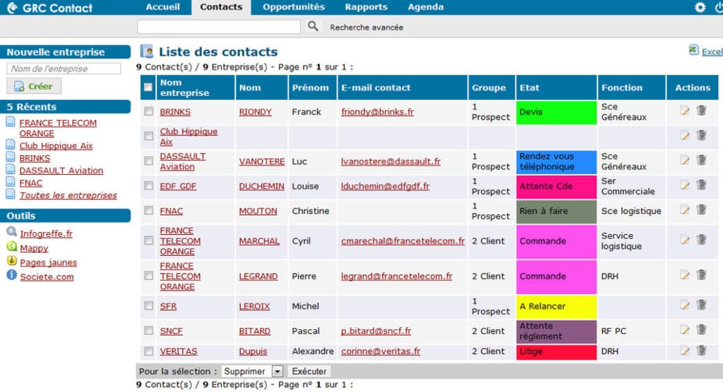 logiciel gestion contacts crm