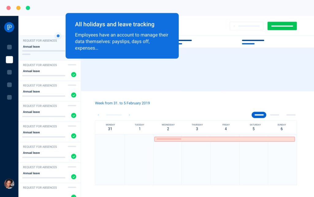 capture d'écran de la solution Payfit
