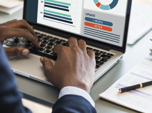 analyse des donnes financieres surlaptop