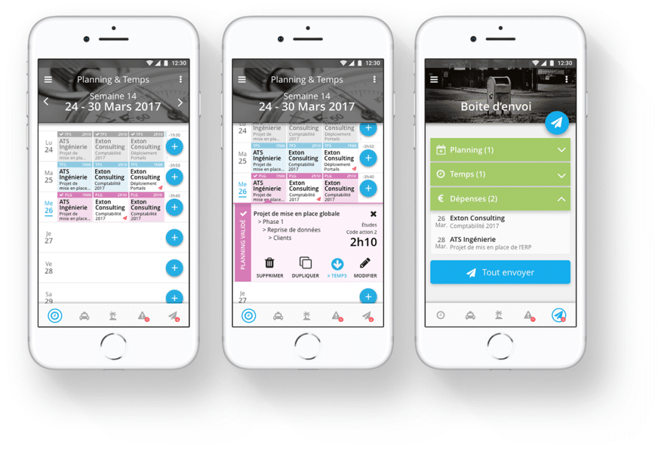 gestion par affaire logiciel mobile