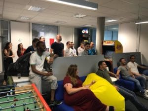 espace détente au bureau professionnel