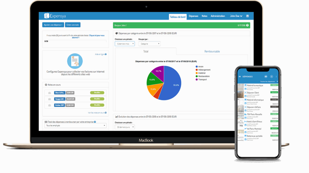 Expensya, logiciel de gestion des notes de frais