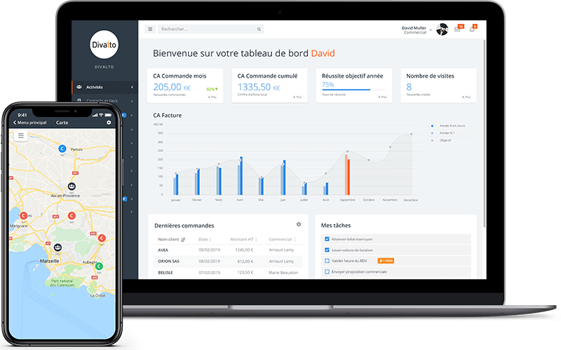 logiciel crm Android iPhone