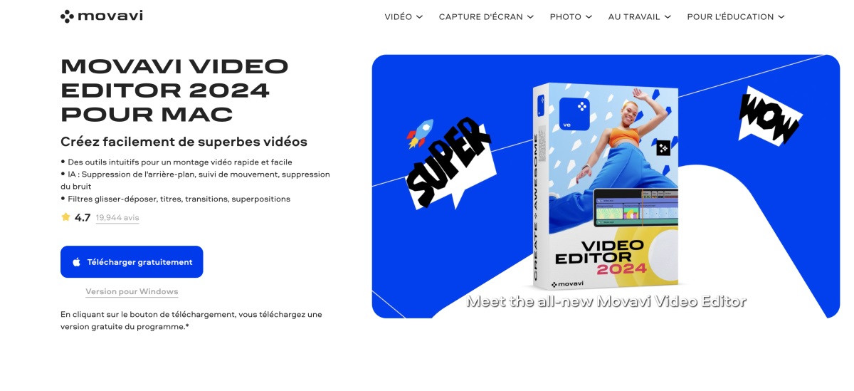 Movavi Video Editor: Révolutionnez votre montage vidéo!