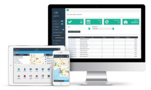 CRM sur ordinateur, tablette et smartphone