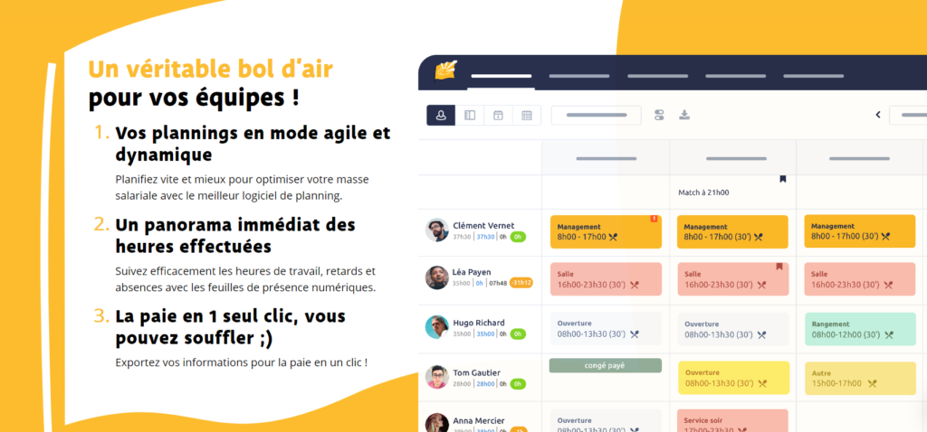Planning Gestion du Personnel