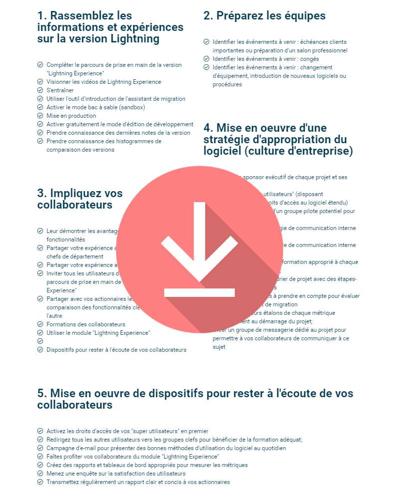 checklist salesforce migration
