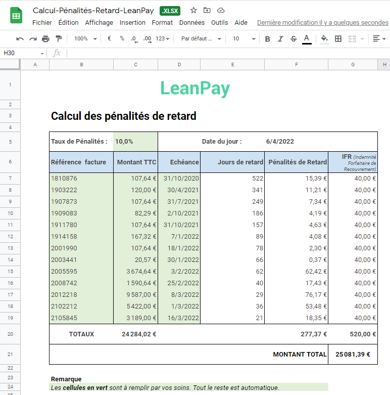 Livre Blanc – LeanPay- Calcul des pénalités de retard