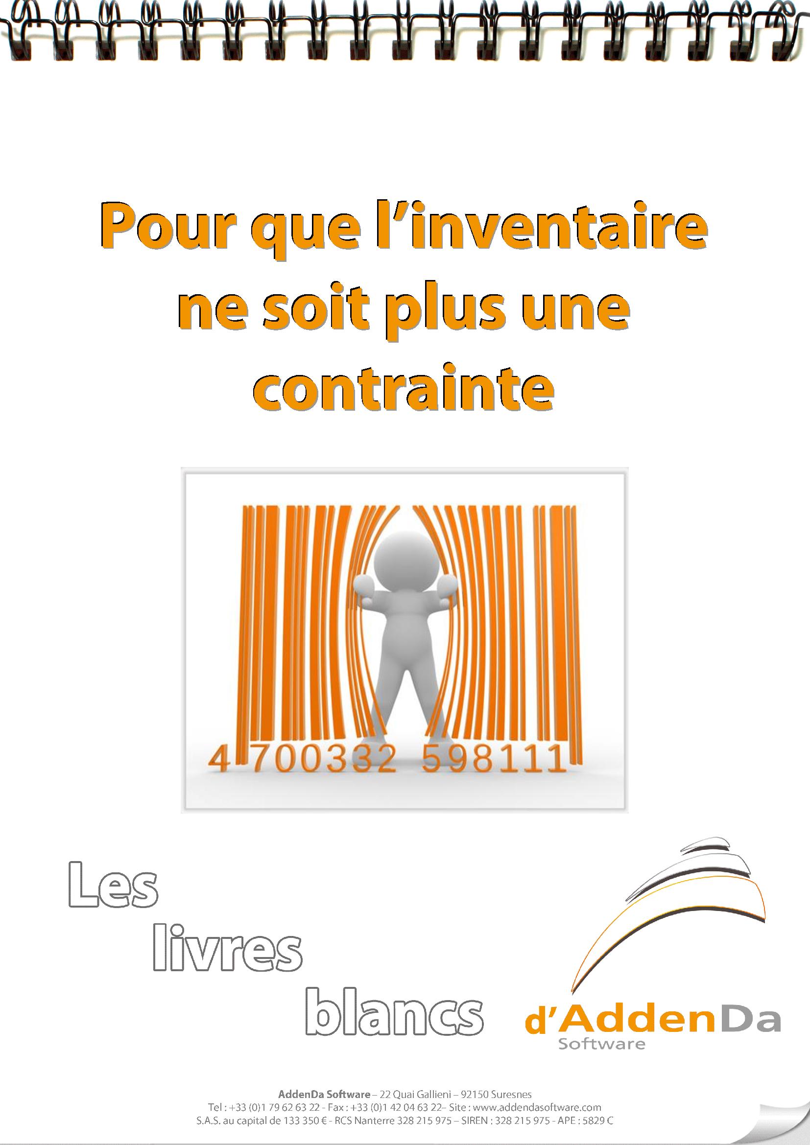 Livre Blanc : Pour que l’inventaire ne soit plus une contrainte