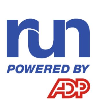 RUN Powered by ADP logo